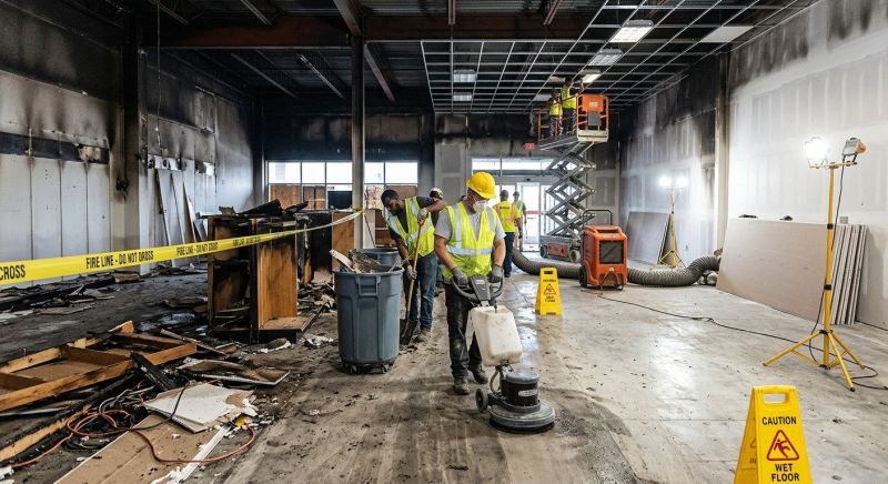 Commercial Fire Restoration in Sonoma County, CA
